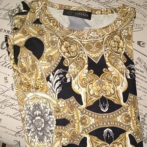 Versace long sleeve shirt dressed then material